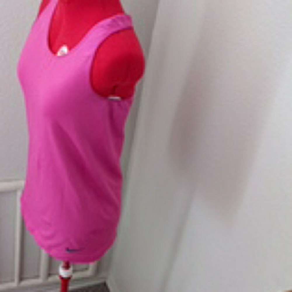 Pink Nike racer back tank top